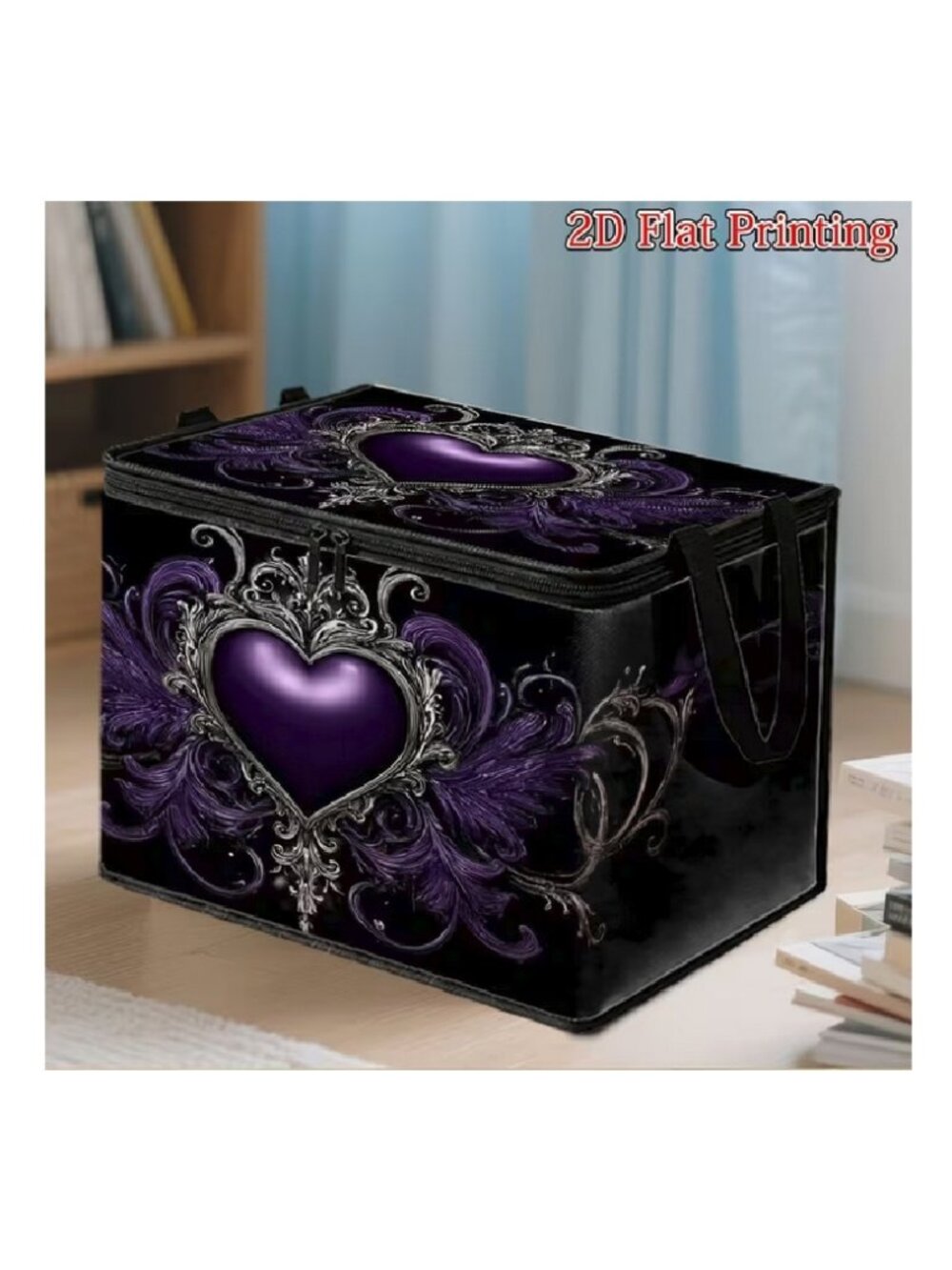 Large Storage Bag Handles Trunk Closet Organizer Bin Reusable Foldable Container